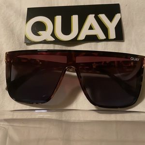 Quay all gender tortoise shell polarized Night Fall sunglasses